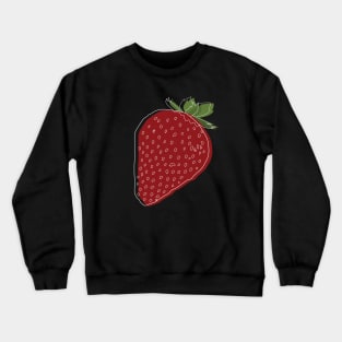 Sketch Overlay: Red Strawberry Edition Crewneck Sweatshirt